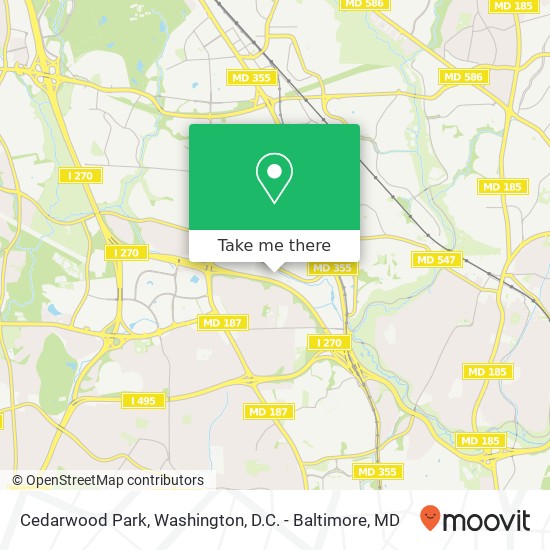 Mapa de Cedarwood Park