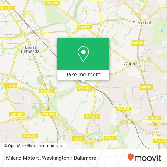 Milano Motors map