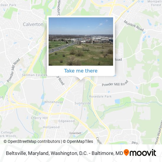 Beltsville, Maryland map