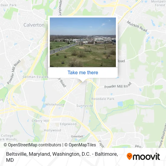 Beltsville, Maryland map