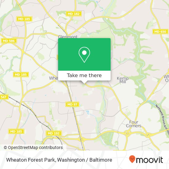 Mapa de Wheaton Forest Park