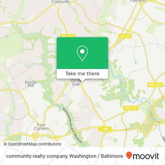 Mapa de community realty company