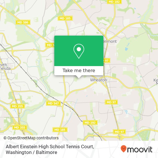 Albert Einstein High School Tennis Court map
