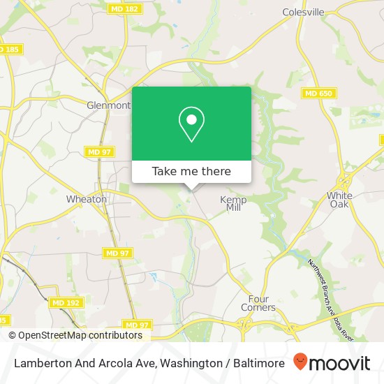 Mapa de Lamberton And Arcola Ave