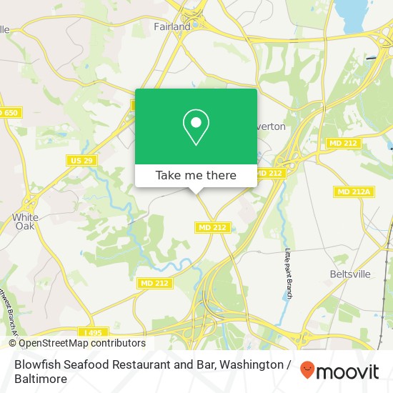 Blowfish Seafood Restaurant and Bar map