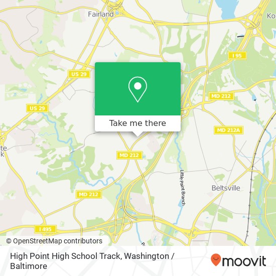 Mapa de High Point High School Track