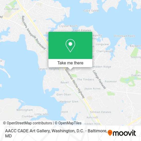 AACC CADE Art Gallery map