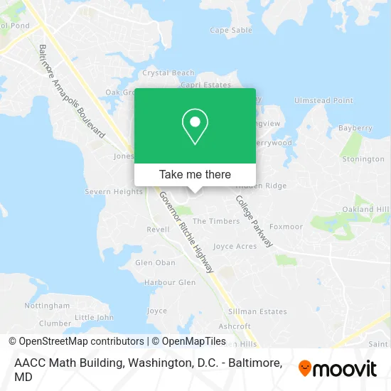 AACC Math Building map