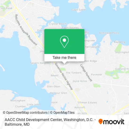 AACC Child Development Center map
