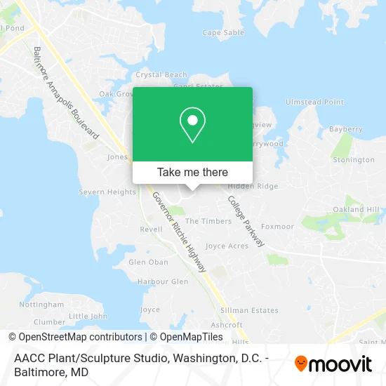 AACC Plant/Sculpture Studio map