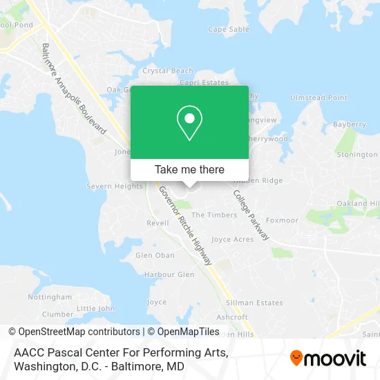 AACC Pascal Center For Performing Arts map