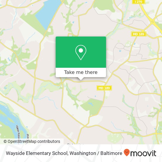 Wayside Elementary School map