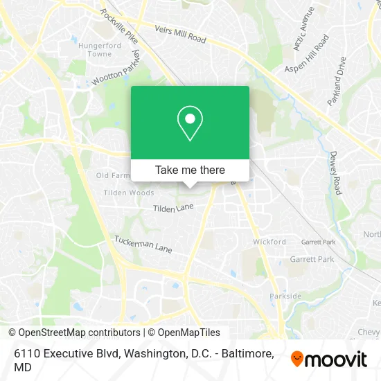 Mapa de 6110 Executive Blvd