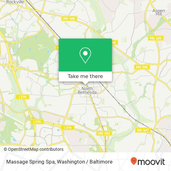 Mapa de Massage Spring Spa