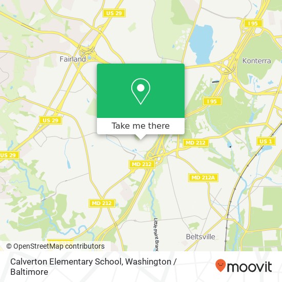 Calverton Elementary School map