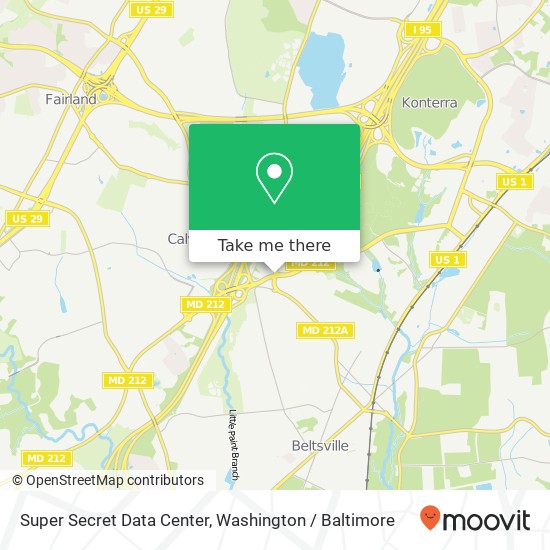 Super Secret Data Center map