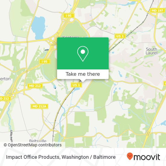 Mapa de Impact Office Products