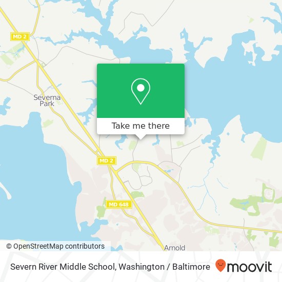 Mapa de Severn River Middle School