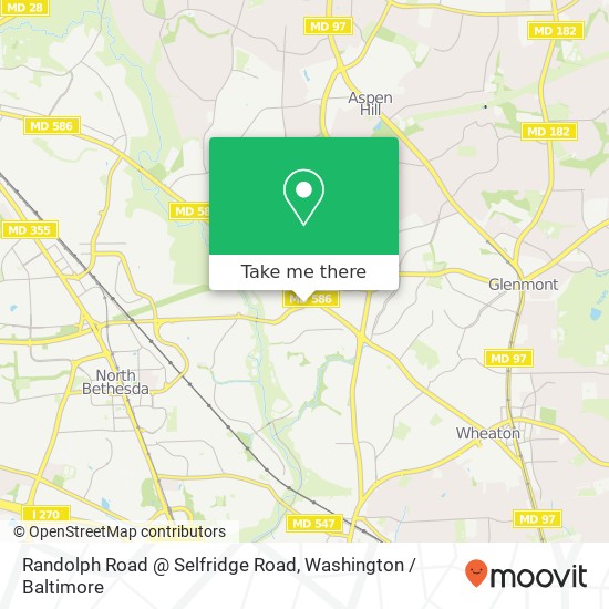 Mapa de Randolph Road @ Selfridge Road