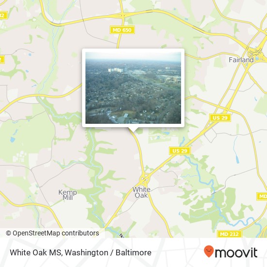 White Oak MS map