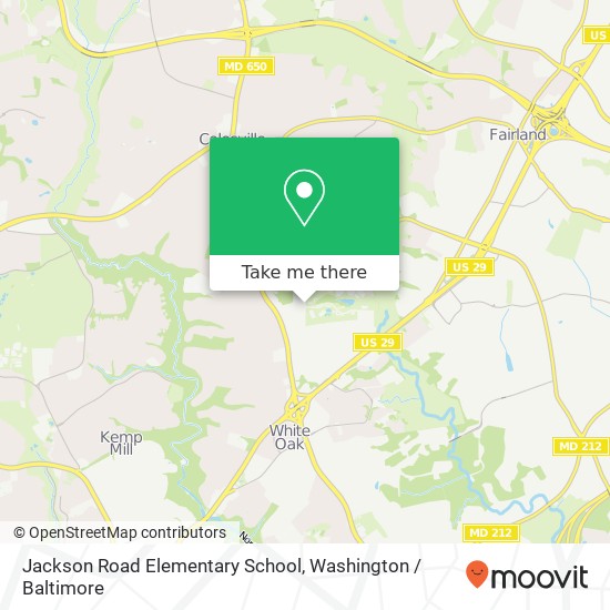 Jackson Road Elementary School map