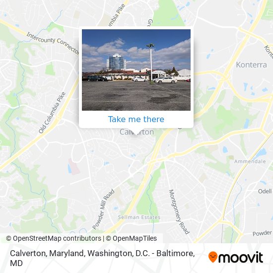 Mapa de Calverton, Maryland