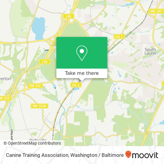 Canine Training Association map