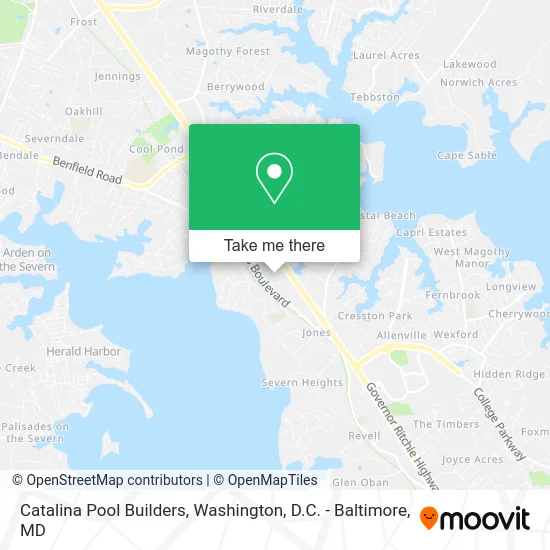 Catalina Pool Builders map