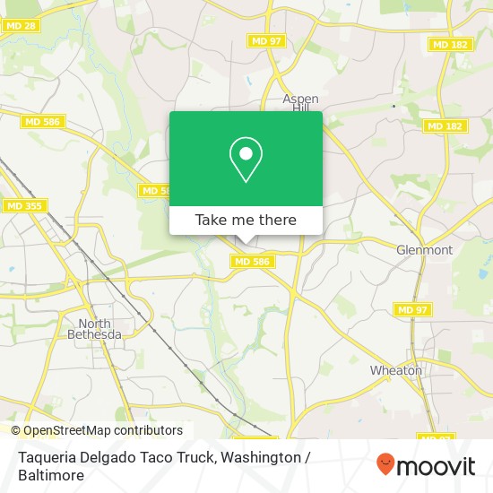 Mapa de Taqueria Delgado Taco Truck