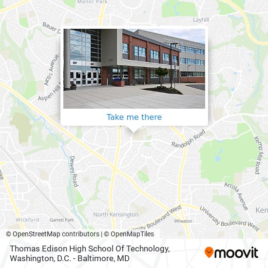 Mapa de Thomas Edison High School Of Technology