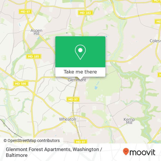 Glenmont Forest Apartments map