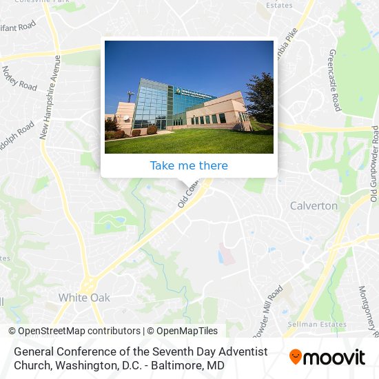 Mapa de General Conference of the Seventh Day Adventist Church
