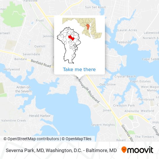 Mapa de Severna Park, MD