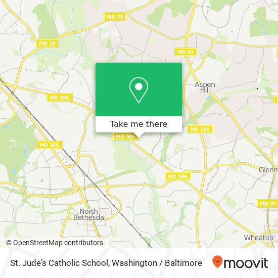 Mapa de St. Jude's Catholic School