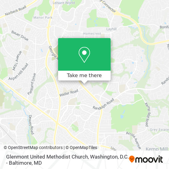 Mapa de Glenmont United Methodist Church