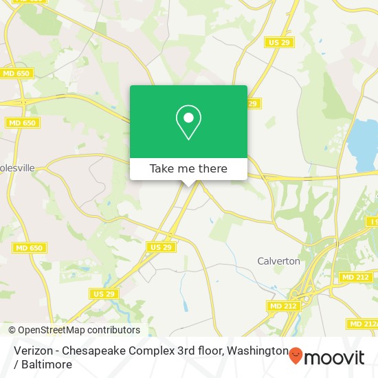 Verizon - Chesapeake Complex 3rd floor map