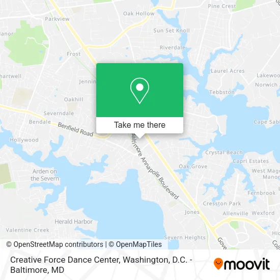 Creative Force Dance Center map