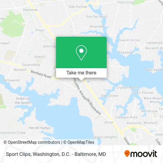 Sport Clips map