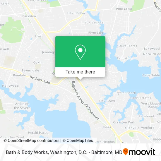 Bath & Body Works map