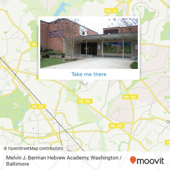 Mapa de Melvin J. Berman Hebrew Academy