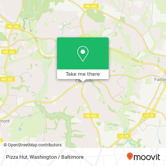 Pizza Hut map