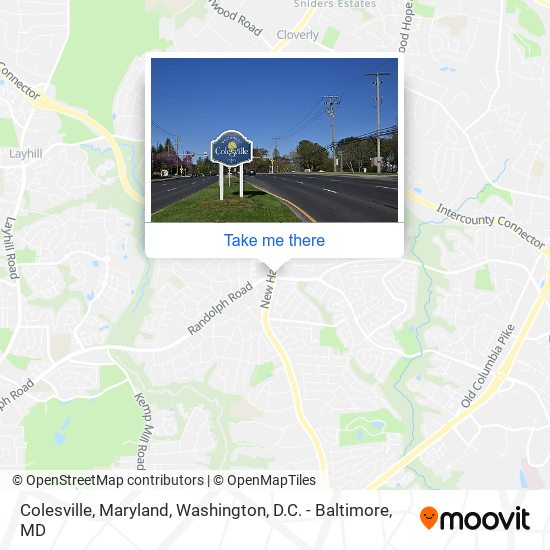 Mapa de Colesville, Maryland