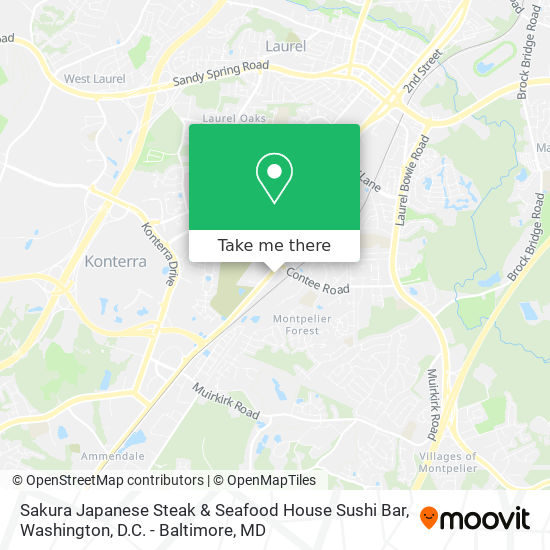 Sakura Japanese Steak & Seafood House Sushi Bar map