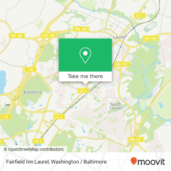 Mapa de Fairfield Inn Laurel