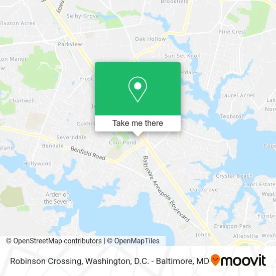 Robinson Crossing map