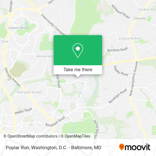 Poplar Run map