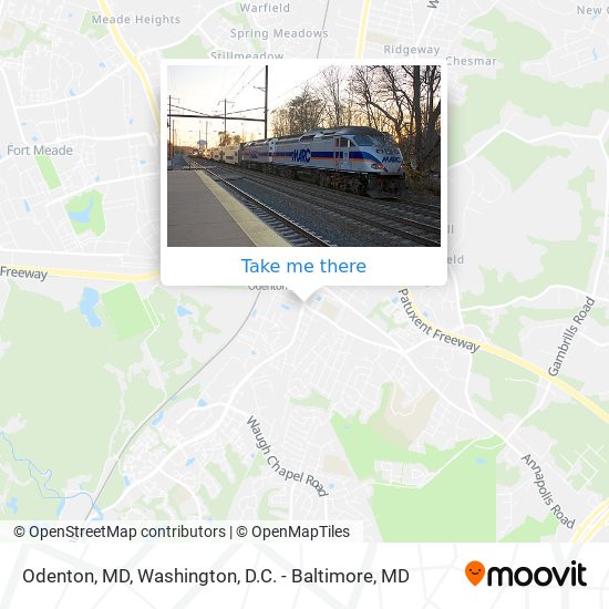 Odenton, MD map