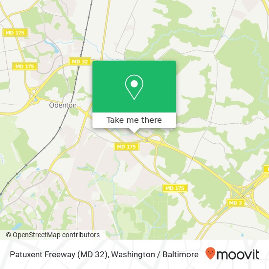 Patuxent Freeway (MD 32) map