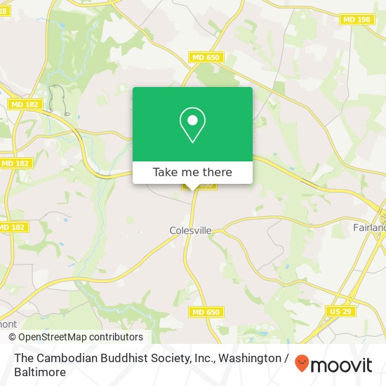 The Cambodian Buddhist Society, Inc. map