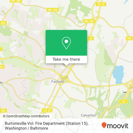 Burtonsville Vol. Fire Department (Station 15) map